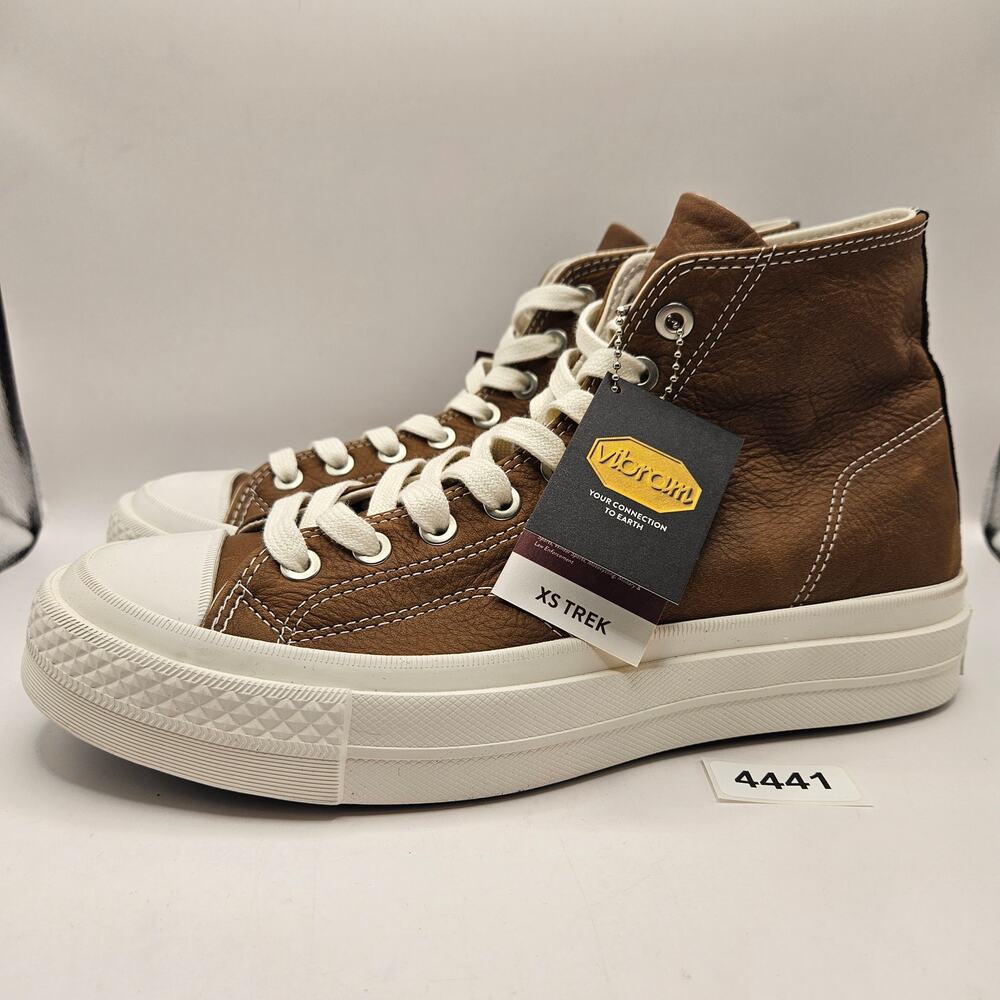 CONVERSE MEN'S 9 FIRST STRING BROWN VIBRAM ALL LEATHER CHUCK TAYLOR A17915C